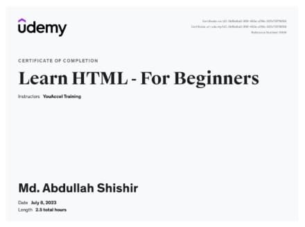 Learn HTML - For Beginners