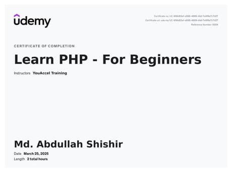 Learn PHP - For Beginners
