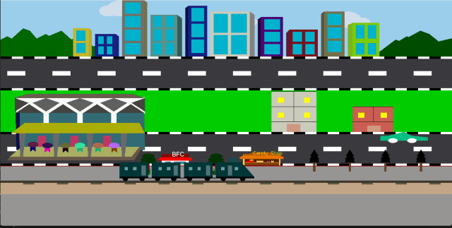 3D Train Journey Simulation